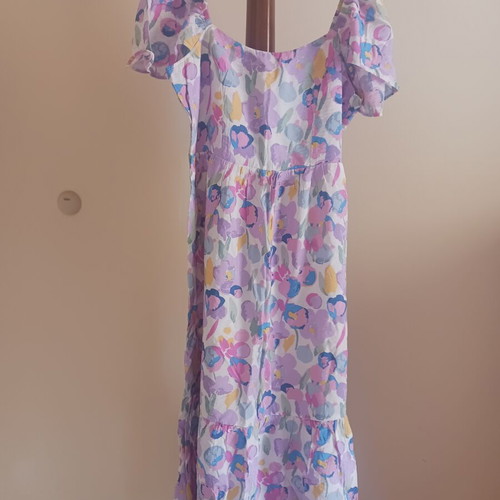 Summer dress, long, multicolor