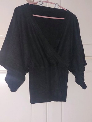 Blouse used gray with 3/4 sleeve, size XL