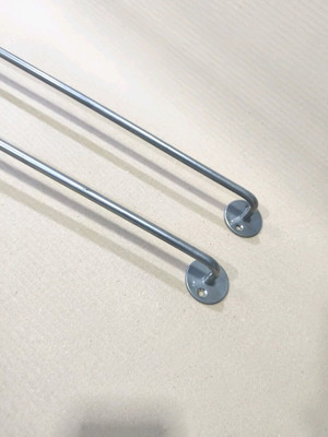 Rail hanger 50cm set of 2 pieces like new, metal