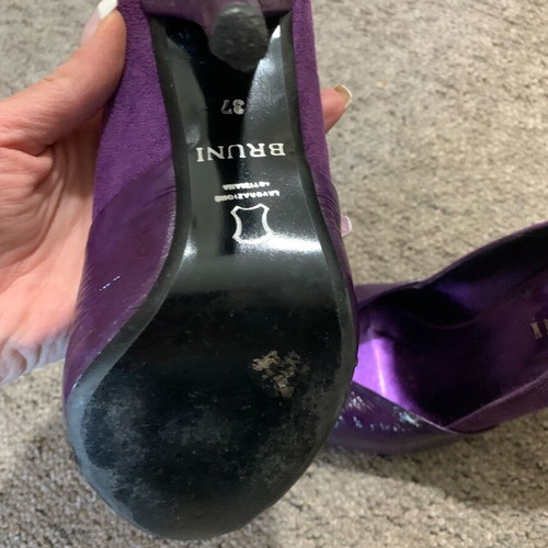 Bruni purple pumps like new, size 37