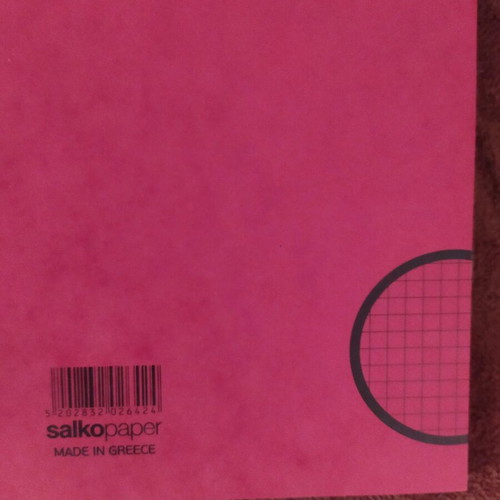 SALKΟ spiral A4 squared notebook, 50 sheets, red cover