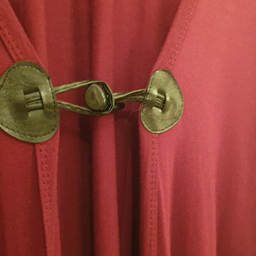 Women's tunic blouse used, burgundy size XL