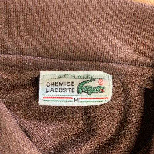 Lacoste La Chemise Polo shirt like new, brown, size M