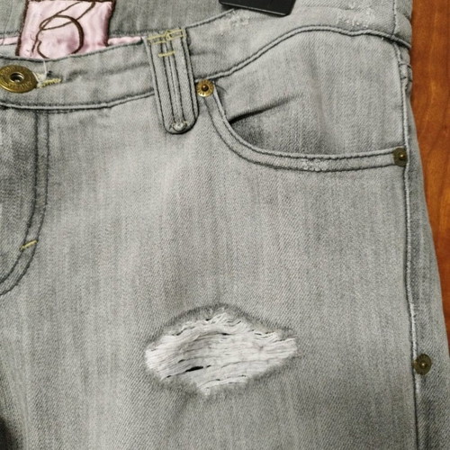Bershka women's jeans used, bootcut, grey, size 40