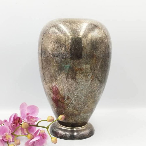 Antique Silver-Plated Vase used with Noble Patina