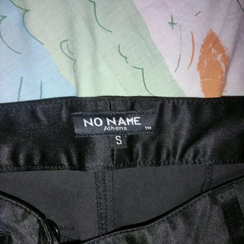 Satin pants no name small like new, black, straight cut