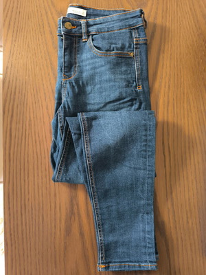 Zara τζιν παντελόνι γυναικείο Νο38 slim fit σαν καινούργιο, μπλε