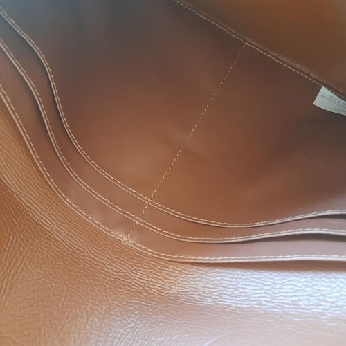 Envelope bag like new, brown faux leather