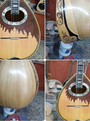 Bouzouki 8-string Karantreas used, carved kelebeki