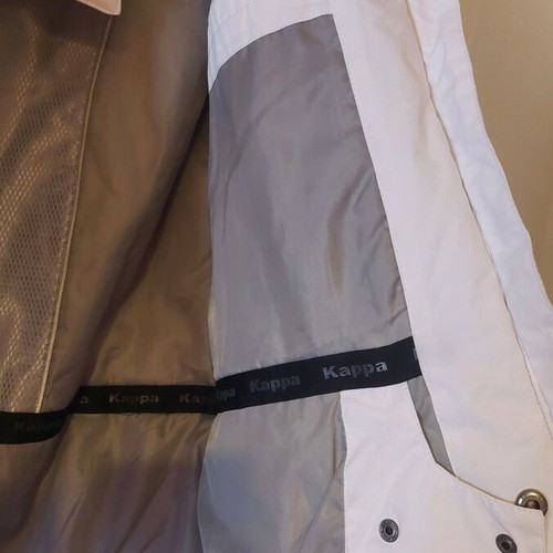 Kappa jacket white-pink XL like new with removable hood