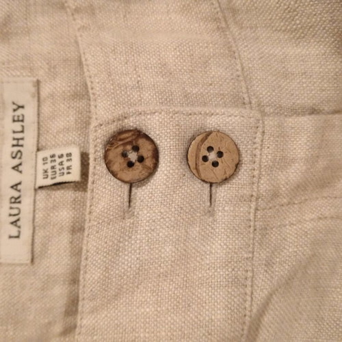 Laura Ashley long skirt 100% linen new beige