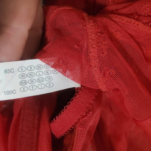 Lingerie 85 C corset like new, red Cante