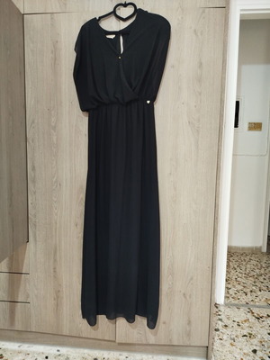 Lynne black maxi dress size 42 like new