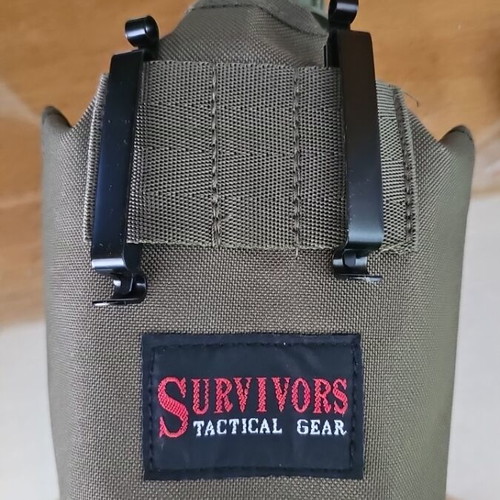 Military Canteen with Holder and Clips for Belt AT new