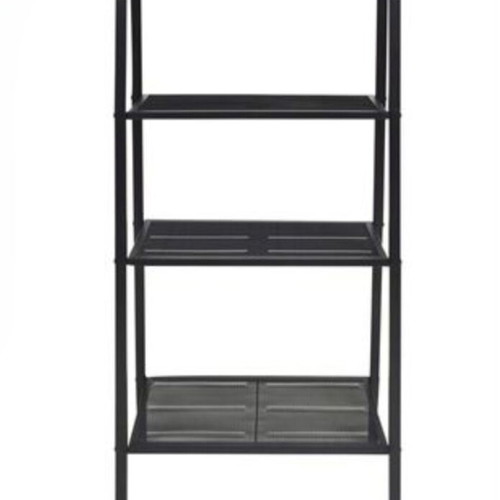 Metal shelf like new with 4 shelves and wheels