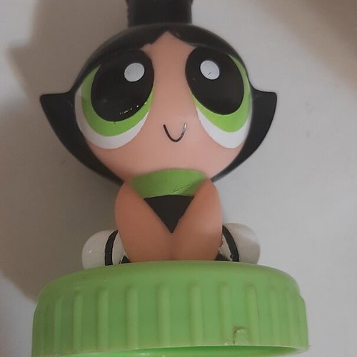 BellyWashers vintage collectible juice bottle 2002 used, The Powerpuff Girls
