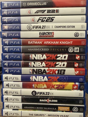 PlayStation 4 and PS5 games bundle like new, full set
