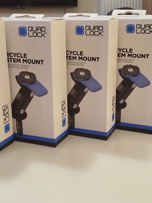 Βάση κινητού Quad Lock για μοτοσυκλέτα, στήριγμα τιμονιού