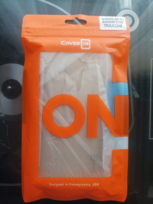 CoverOn phone case new, clear, compatible with Alcatel Idol 4S and BlackBerry DTEK60