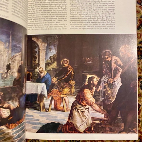 Religious painting used, Christ Passion and Crucifixion