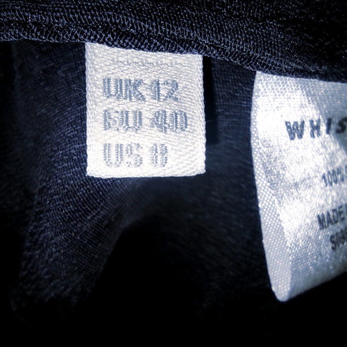 Whistler dress used, 100% silk bluish gray, size L
