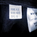 Whistler dress used, 100% silk bluish gray, size L