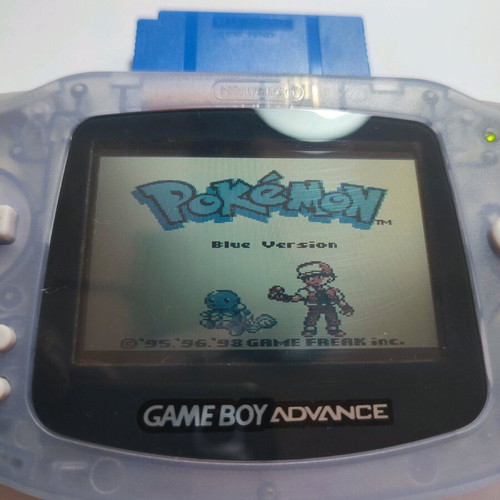 Blue Pokemon Cartridge GBA GBC Game Boy Nintendo used, functional