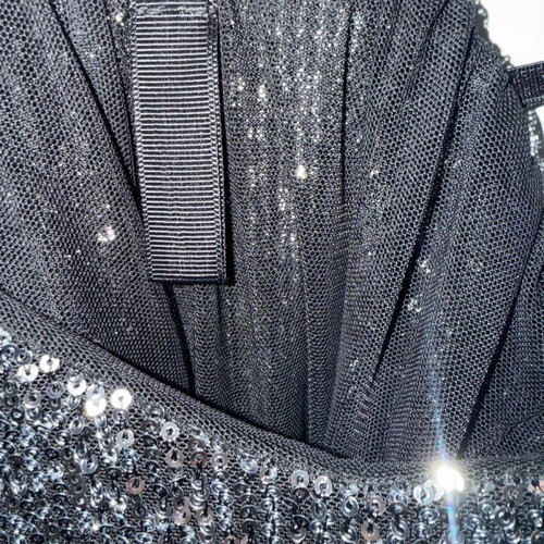 Dress with silver sequins, Italian made, one size