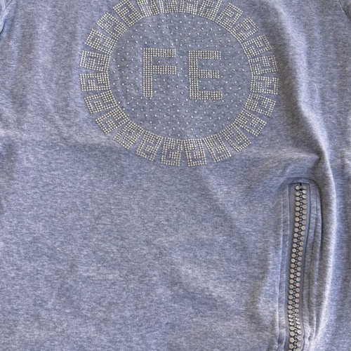Women's blouse like new, gray, size S/M with zipper