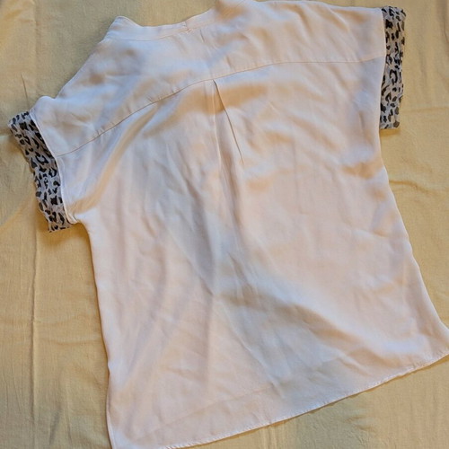 Max Mara shirt like new, size XL, white and beige