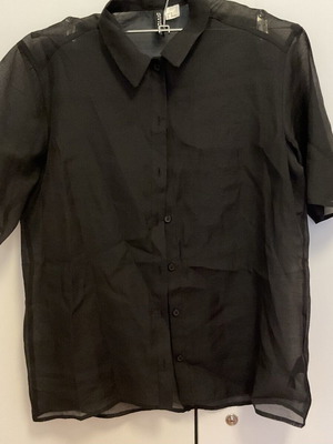 Semi-transparent black H&M shirt like new, loose fit
