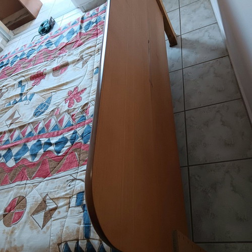 Double bed and mattress, 150x200 cm, heavy sturdy construction
