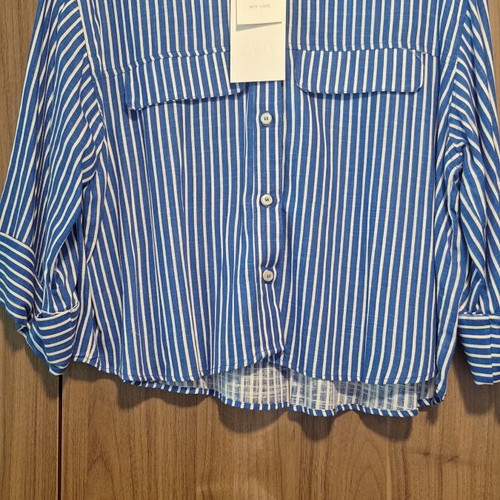 Zara linen shirt small, new, 80% viscose 20% linen, 3/4 sleeves