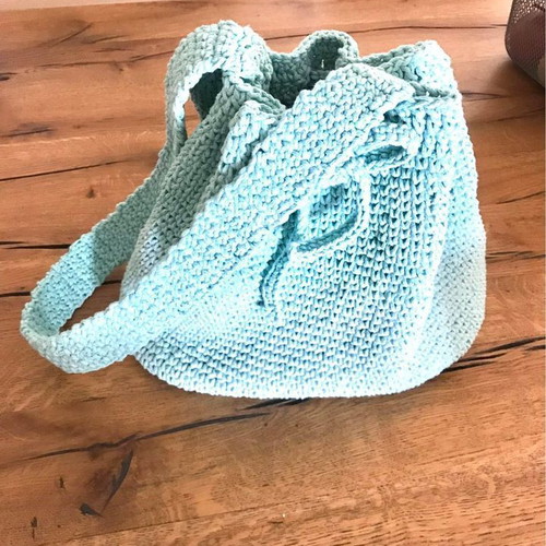 Knitted handmade bag
