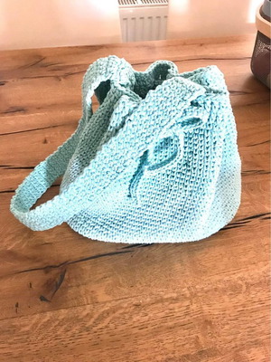 Knitted handmade bag
