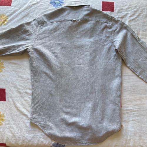 Zara Man men's shirt grey melange like new, size M