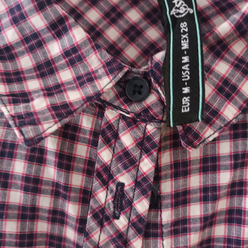 Women's checked shirt used, size M