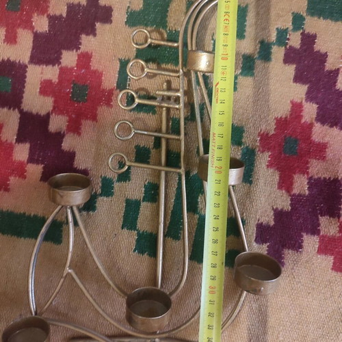 Candle holder for tealights used, decorative painted