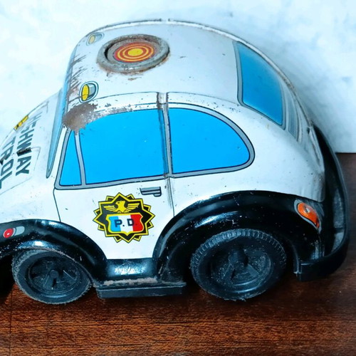 Τσίγκινο αυτοκινητάκι vintage made in Japan μεταχειρισμένο, Highway Patrol 11x6 εκ.