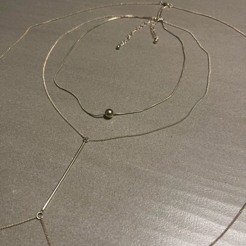 Chain for waist and neck like new, gold color