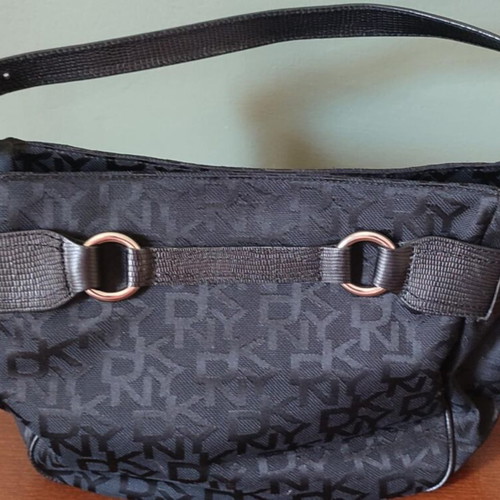 DKNY shoulder bag used, black with logos