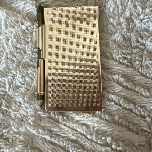 Vintage women's accessory set with wallet and handmade floral embroidery used