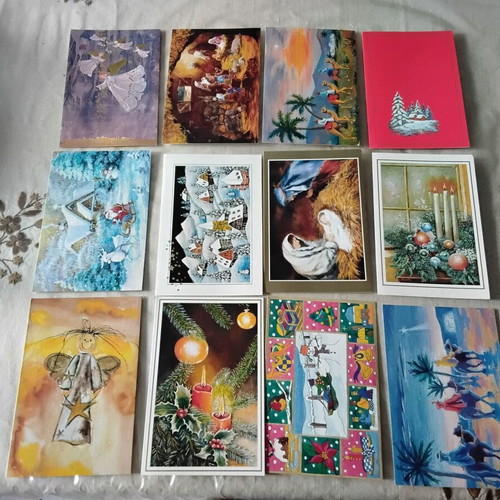 Christmas cards new, pack of 50 pieces