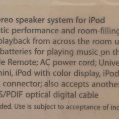 Apple iPod Hi-Fi ηχοσύστημα μεταχειρισμένο 2.1 σε άριστη κατάσταση