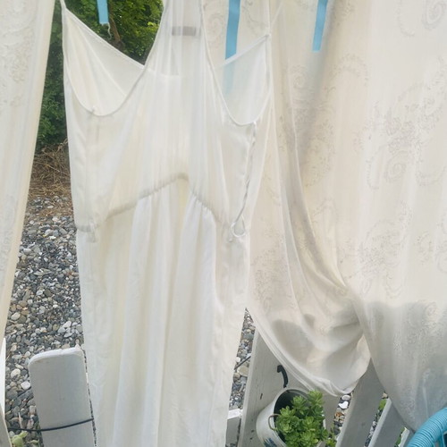 Chiffon dress beige size M like new