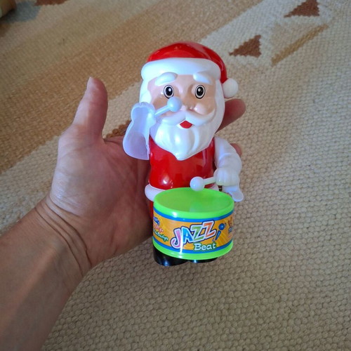 Wind-up Santa Claus figure like new
