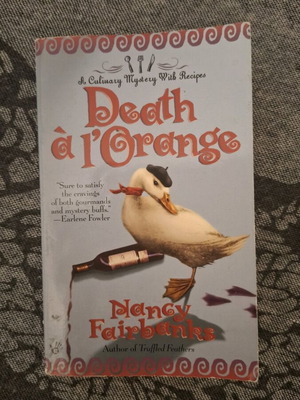 Death à l'Orange βιβλίο μεταχειρισμένο, Nancy Fairbanks, μυστήριο και συνταγές
