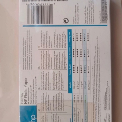 HP photo paper new, pack of 100 sheets 10x15 cm