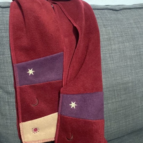 Vintage scarf like new with sun, moon and star
