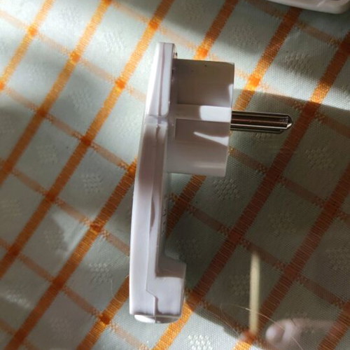 Mini flat plug 16A white, set of 2 new